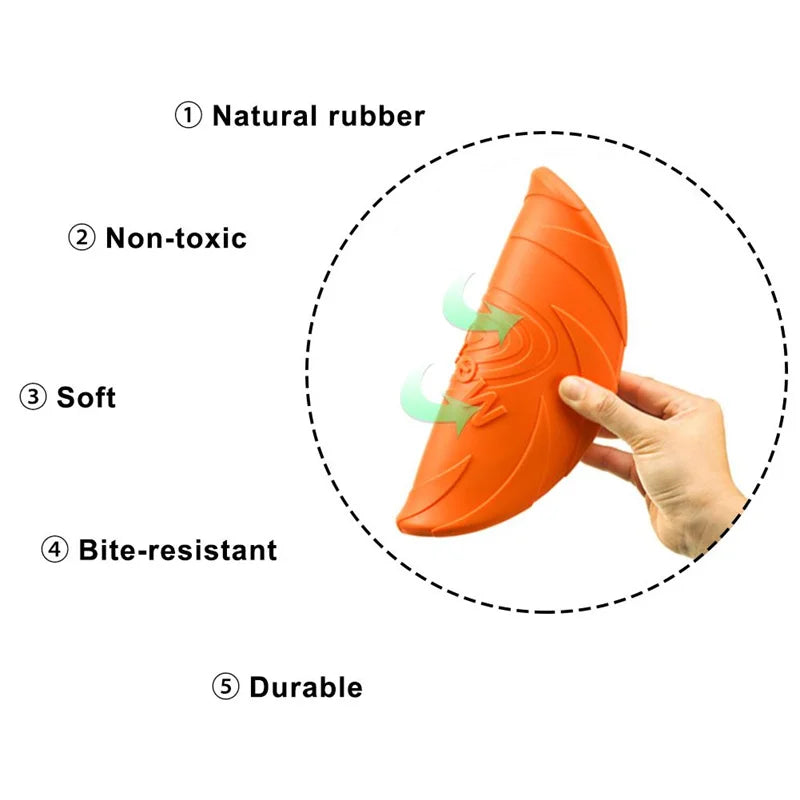 Flying Disc Toys For Dog Training Toys Outdoor Interactive