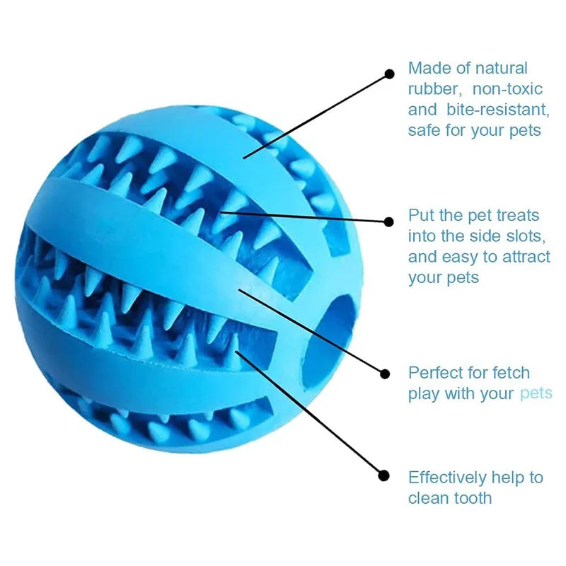 Dog & Cat Toy Ball Interactive Rubber Balls