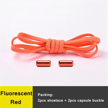 Shoe Laces Round Color Metal Lock