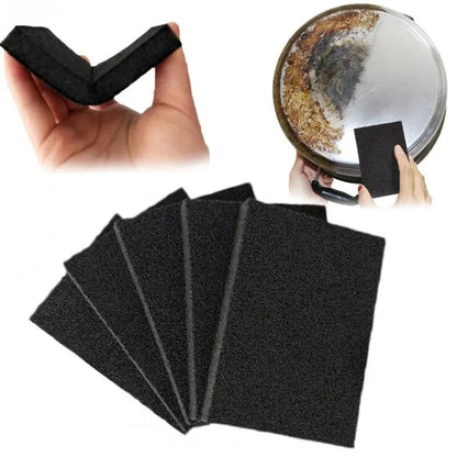 2pcs Emery Cleaning Sponge Wipe Pot Rust Remover