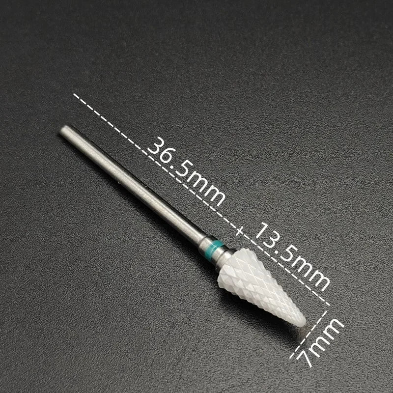Ceramic Carbide Nail Drill Bit for Manicure & Pedicure – Electric Rotary Burr Cutter