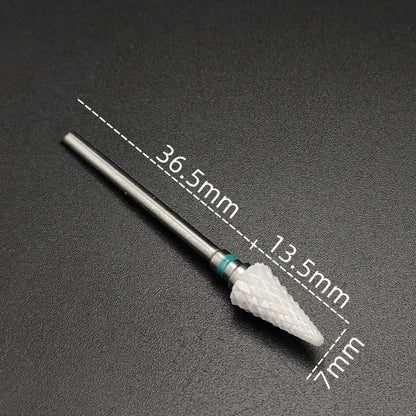 Ceramic Carbide Nail Drill Bit for Manicure & Pedicure – Electric Rotary Burr Cutter