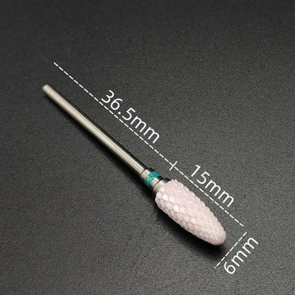Ceramic Carbide Nail Drill Bit for Manicure & Pedicure – Electric Rotary Burr Cutter
