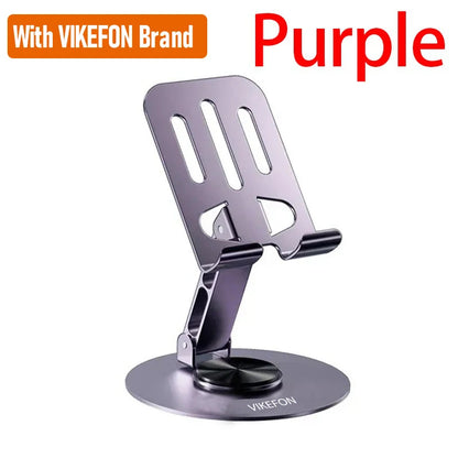720° Rotatable Aluminum Portable Adjustable Tablet & Phone Stand Holder
