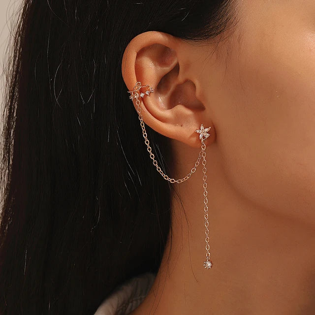 Gold Elf Ear Cuffs – Non-Pierced Cartilage Clip-On Earrings