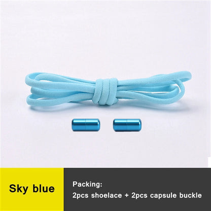 Shoe Laces Round Color Metal Lock