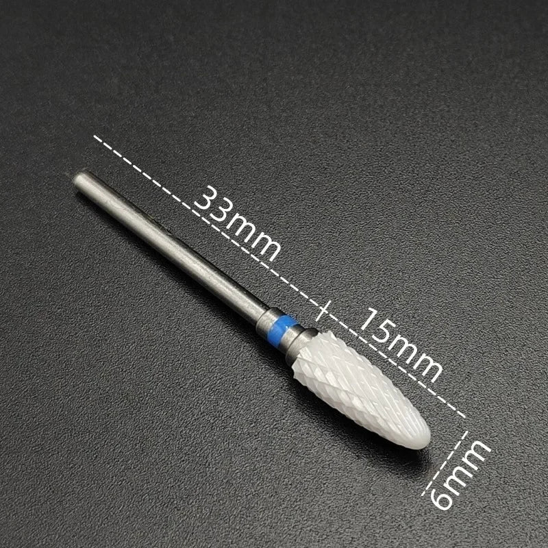 Ceramic Carbide Nail Drill Bit for Manicure & Pedicure – Electric Rotary Burr Cutter