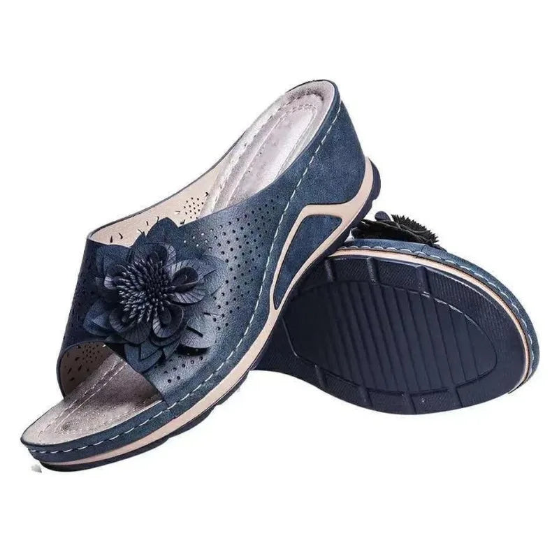 Women’s Casual Flower Hollow Wedge Sandals