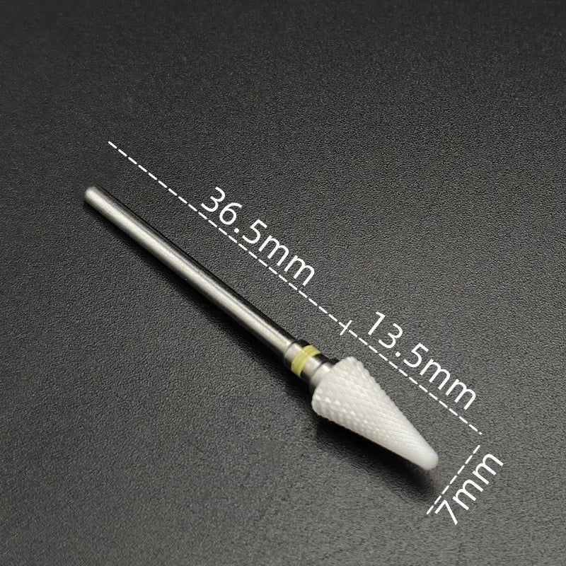 Ceramic Carbide Nail Drill Bit for Manicure & Pedicure – Electric Rotary Burr Cutter