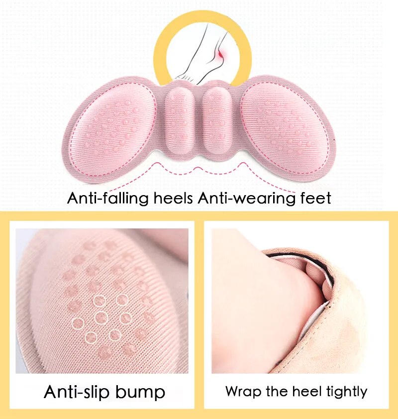 Women insoles for high heel shoes cushion size adjustment adhesive heels pain relief foot care