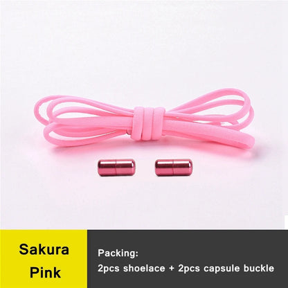 Shoe Laces Round Color Metal Lock