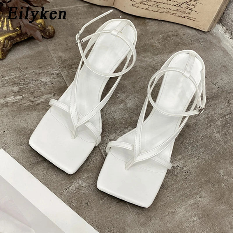 Women Sandals Summer Square Shoes