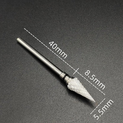 Ceramic Carbide Nail Drill Bit for Manicure & Pedicure – Electric Rotary Burr Cutter