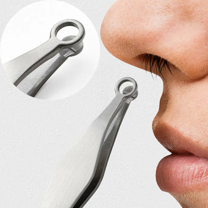 Universal nose hair trimming tweezers stainless steel eyebrow nose hair clipper facial trimming