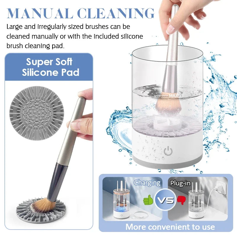 USB Makeup Brush Cleaner – Electric & Portable