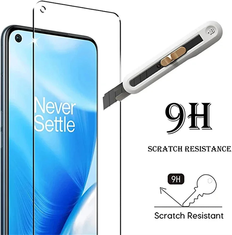 3-Pack OnePlus Screen Protector – Tempered Glass for 8T 9 9R 9RT 10T Ace Pro Nord CE 2 Lite 2T N10 N20 SE N100 N200