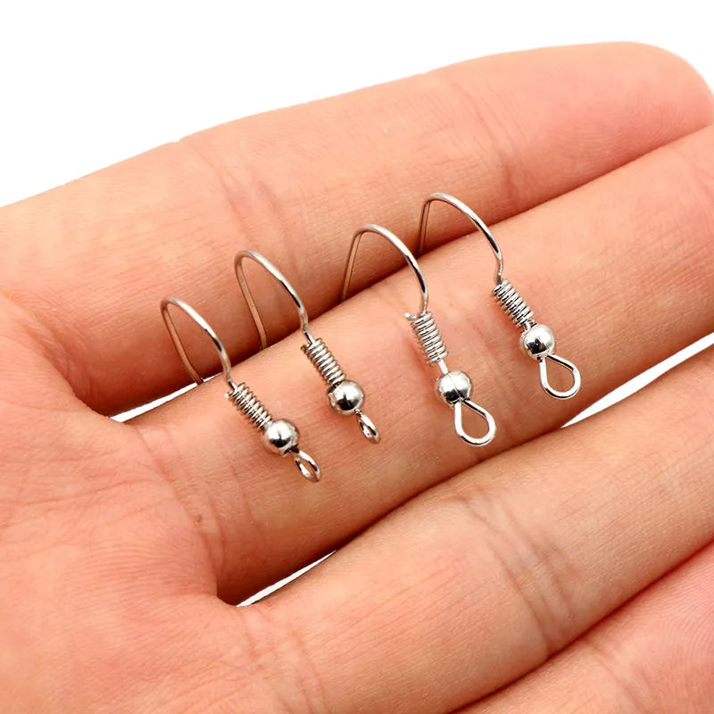 DIY Earrings Clasps Hooks Jewelry Making Fittings 100pcs