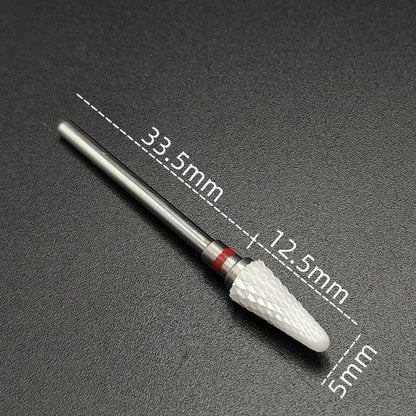 Ceramic Carbide Nail Drill Bit for Manicure & Pedicure – Electric Rotary Burr Cutter