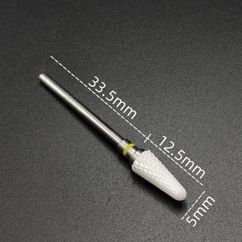 Ceramic Carbide Nail Drill Bit for Manicure & Pedicure – Electric Rotary Burr Cutter