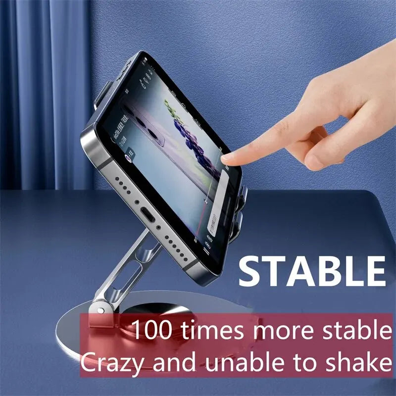720° Rotatable Aluminum Portable Adjustable Tablet & Phone Stand Holder