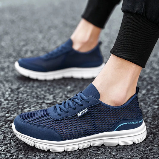 Men's Soft Shoes Without Heels Lightweight Mesh Casual Shoes Men's Sneakers