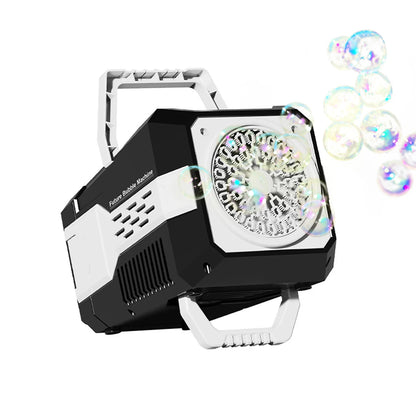 60 Holes Electric Bubble Gun LED Light Automatic Soap Machine for Kids & Parties