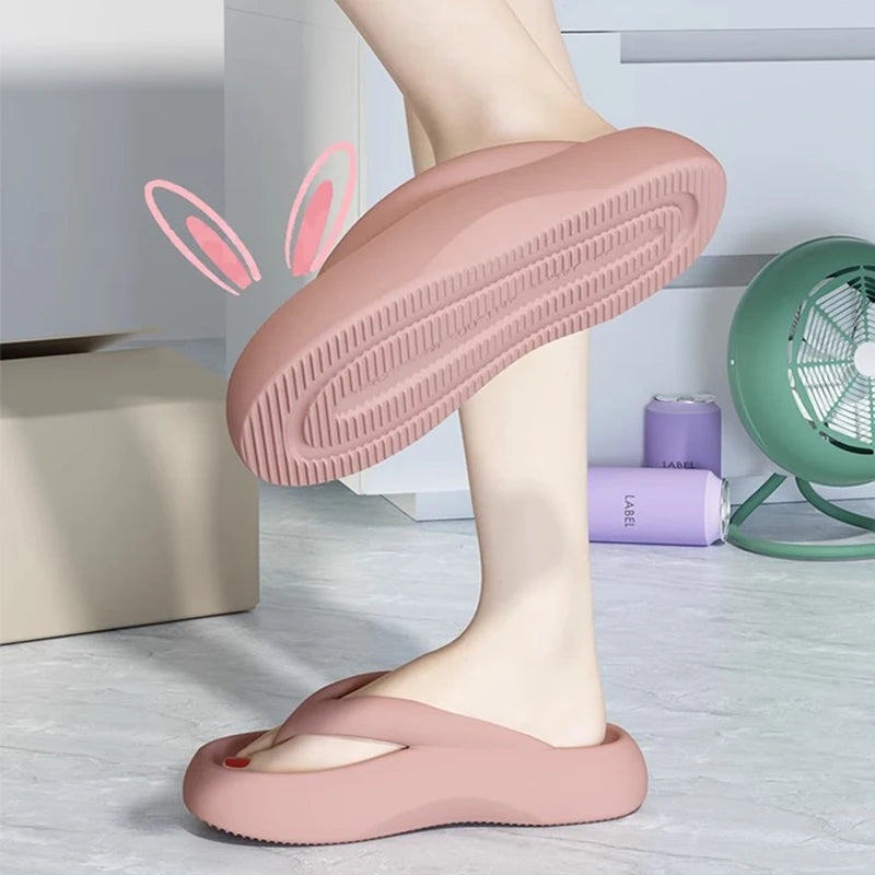 Thick Slippers Increased Height Beach Women's Slippers