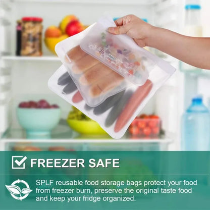 10pcs Silicone Food Storage Containers Leakproof Reusable